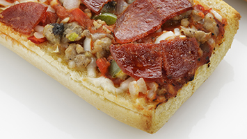 A french bread style pizza.